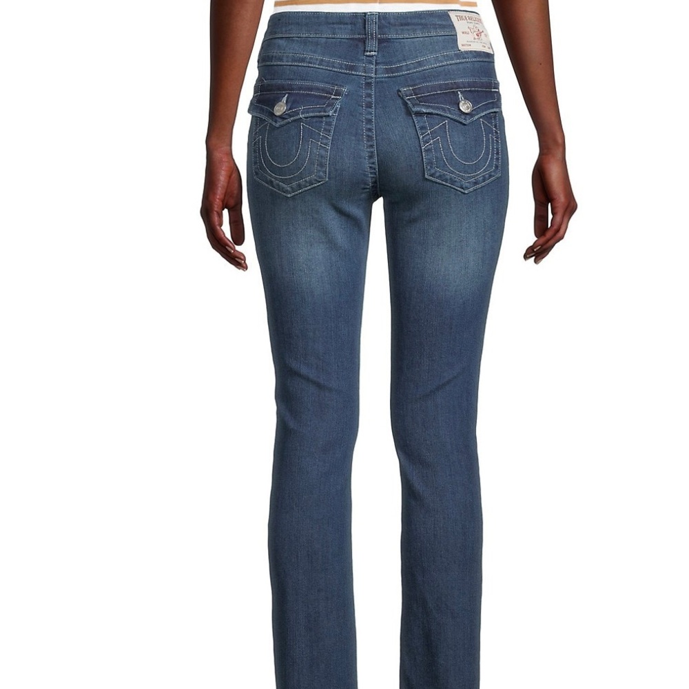 True Religion BILLIE Mid Rise Straight Jeans